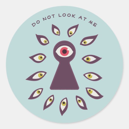 Paranoïde antisociale angststoornissen ronde sticker (Voorkant)