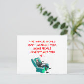 paranoïde briefkaart (Staand voorkant)