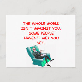 paranoïde briefkaart