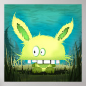 "Paranoïde chomper" afdrukken Poster (Voorkant)