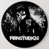 Paranoïde dag ronde button 6,0 cm (Voorkant)