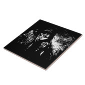 Paranoïde dag tegeltje (Zijkant)