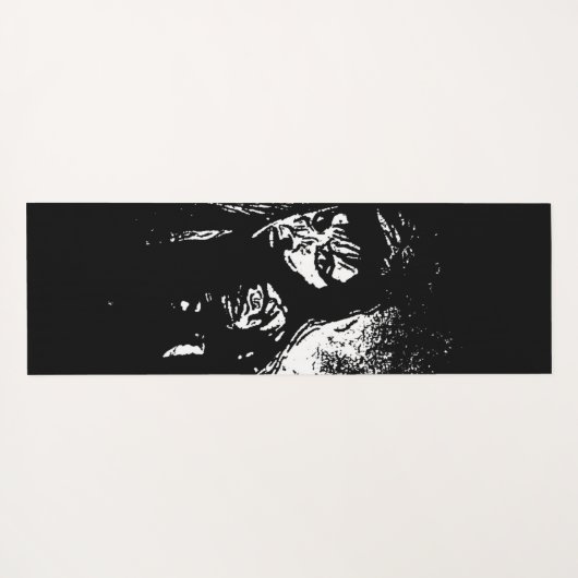 Paranoïde dag yogamat (Achterkant (horizontaal))