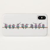 Paranoïde Hummingvogels Horizontale iPhone case (Achterkant (horizontaal))