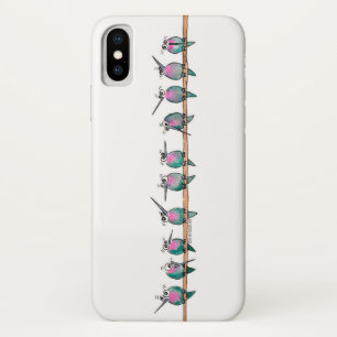 Paranoïde Hummingvogels Horizontale iPhone case