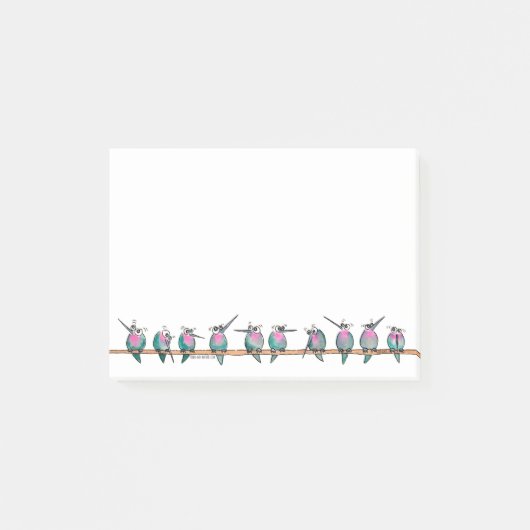 Paranoïde Hummingvogels na de geboorte Post-it® Notes (Voorkant)