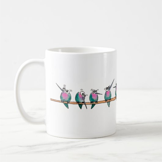 Paranoïde mok van vogel (Links)