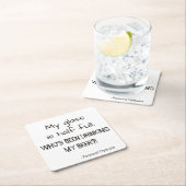 Paranoïde optimist Grappig Quote Beer Kartonnen Onderzetters (Insitu)