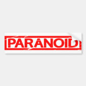 Paranoïde Stamp Bumpersticker (Voorkant)