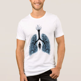 Paranormaal Happy Lungs Project Fondsenwervende T- Tri-Blend Shirt