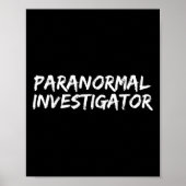 Paranormaal Investigator Ghost Hunting EVP Hallowe Poster (Voorkant)