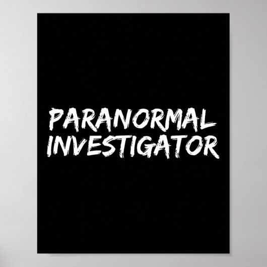 Paranormaal Investigator Ghost Hunting EVP Hallowe Poster (Voorkant)