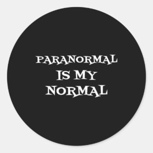 Paranormaal is mijn normale spookjacht Shirt Ronde Sticker