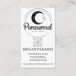 Paranormaal met Meg Verticaal met Foto Visitekaartje