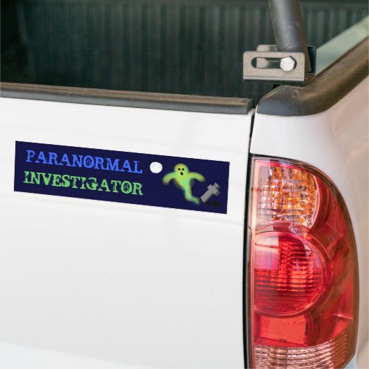 PARANORMAAL ONDERZOEK BUMPERSTICKER (Op Truck)