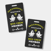 Paranormaal onderzoeker Ghost Hunter Badge (Voor- en achterkant)