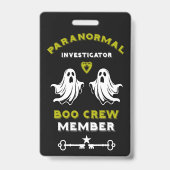 Paranormaal onderzoeker Ghost Hunter Badge (Achterkant)