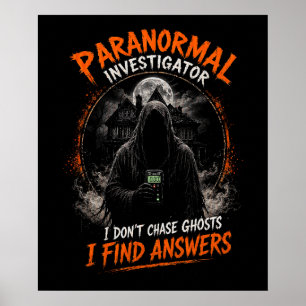 Paranormaal Onderzoeker Poster Vind Antwoorden