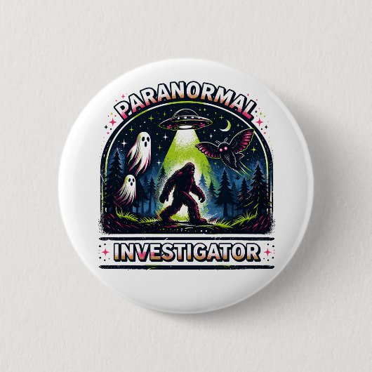 Paranormaal onderzoeker ronde button 5,7 cm (Voorkant)