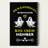 Paranormaal onderzoeker spookenjager notitieboek (Achterkant)