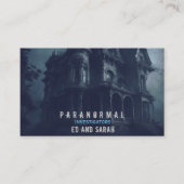 Paranormaal onderzoeker spookhuis visitekaartje (Voorkant)