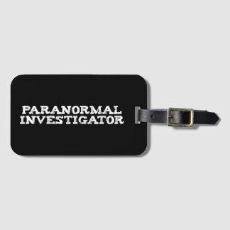 Paranormaal onderzoeker spookjacht bagagelabel