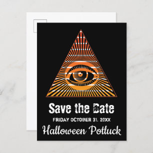 Paranormal All Seing Eye of Providence Spiritueel Aankondigingskaart