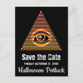 Paranormal All Seing Eye of Providence Spiritueel Aankondigingskaart (Voorkant)