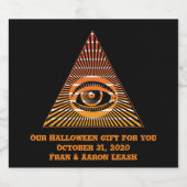 Paranormal All Seing Eye of Providence Spiritueel Bier Etiket (Enkel label)