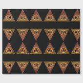 Paranormal All Seing Eye of Providence Spiritueel Cadeaupapier (Vlak)