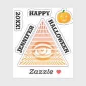 Paranormal All Seing Eye of Providence Spiritueel Sticker (Vel)