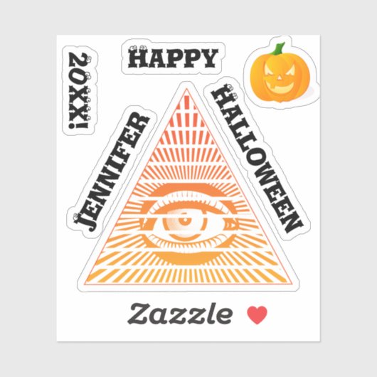 Paranormal All Seing Eye of Providence Spiritueel Sticker (Vel)