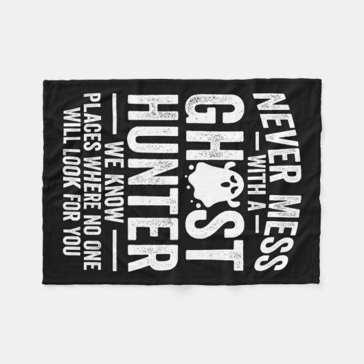 Paranormal EVP Hunting Ghost Hunter Adventures 1 Fleece Deken (Voorkant (Horizontaal))