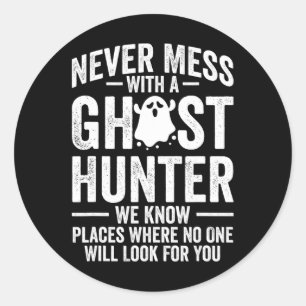 Paranormal EVP Hunting Ghost Hunter Adventures 1 Ronde Sticker