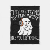 Paranormal EVP Hunting Ghost Hunter Adventures 2 Fleece Deken (Voorkant)