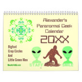 Paranormal Geek 20XX Bigfoot Aliens Graancirkels Kalender (Hoes)