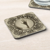 Paranormal Ghost Hand Antiek Mirror Bier Onderzetter (Linkerzijde)