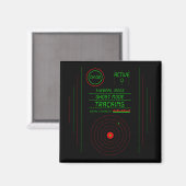 Paranormal Ghost Tracker Radar Display Scanner Art Magneet (Voorkant / Achterkant)