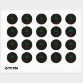 Paranormal Ghost Tracker Radar Display Scanner Kun Ronde Sticker (Vel)