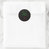 Paranormal Ghost Tracker Radar Display Scanner Kun Ronde Sticker (Tas)