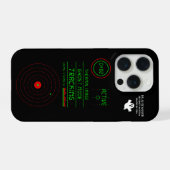 Paranormal Ghost Tracker Radar Scanner Display Art iPhone Hoesje (Achterkant horizontaal)