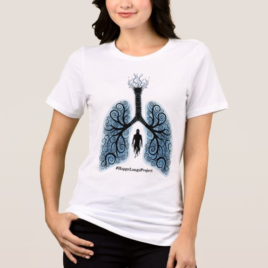 Paranormal Happy Lungs Project Fundraiser Shirt v5 (Voorkant)