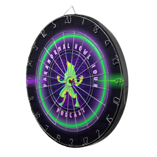 Paranormal Howl Hour Dartboard - Officiële PHP Log Dartbord (Voorkant Rechts)