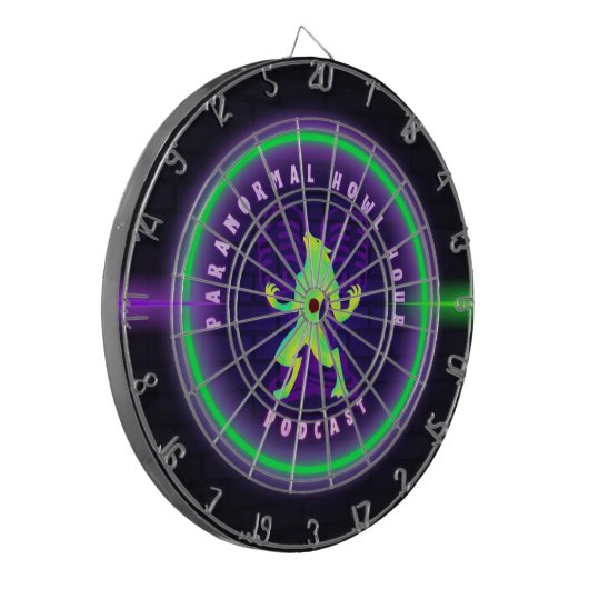 Paranormal Howl Hour Dartboard - Officiële PHP Log Dartbord (Voorkant Links)