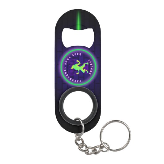 Paranormal Howl Hour Mini Sleutelhanger Bottle Ope Mini Flessenopener (Achterkant)