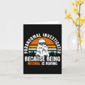 Paranormal Investigator Because Being Normal Is Bo Kaart (Gele Bloem)