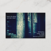 Paranormal Investigator Creepy Cabin Visitekaartje (Achterkant)