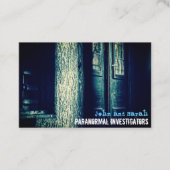 Paranormal Investigator Creepy Cabin Visitekaartje (Voorkant)