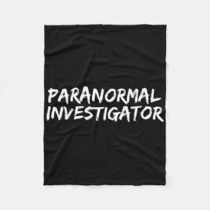 Paranormal Investigator Ghost Hunting Evp Brawee Fleece Deken