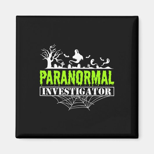 Paranormal Investigator Ghost Hunting Magneet (Voorkant)